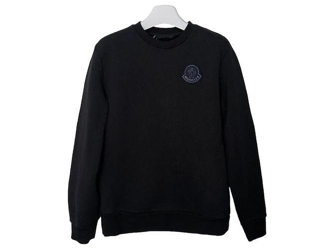 Moncler Sweatshirt mit Logo-Patch Größe Black Schwarz 