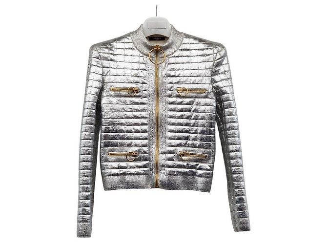 Balmain Metallic Padded Jacket
