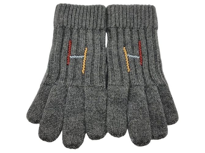 Hermès Cashmere Silk Gloves Brown