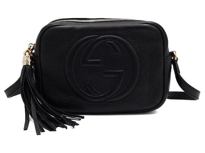 Gucci Bolsa de ombro e bolsa transversal Soho Small preta Preto