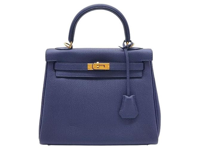 Hermès Togo Kelly Bleu