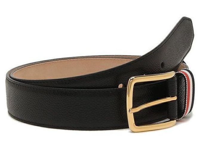 Thom Browne Pebble Grain Stripe Loop Belt