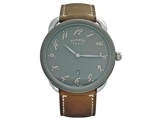 Hermès Titanium Watch Brown