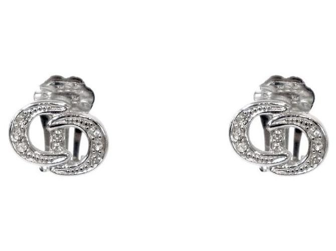Dior Orecchini Cubic CD Silver Argento 
