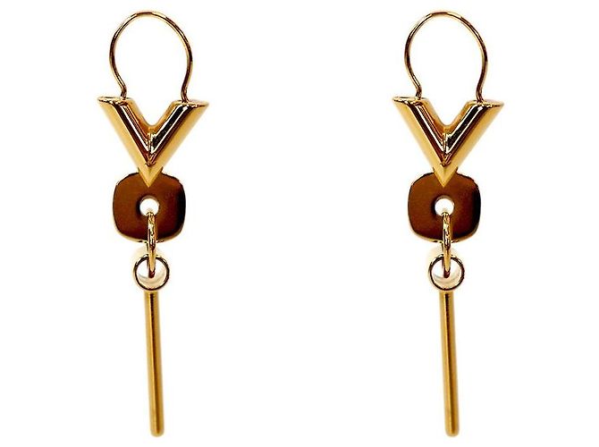 Louis Vuitton Orecchini a cerchio Essential in oro D'oro
