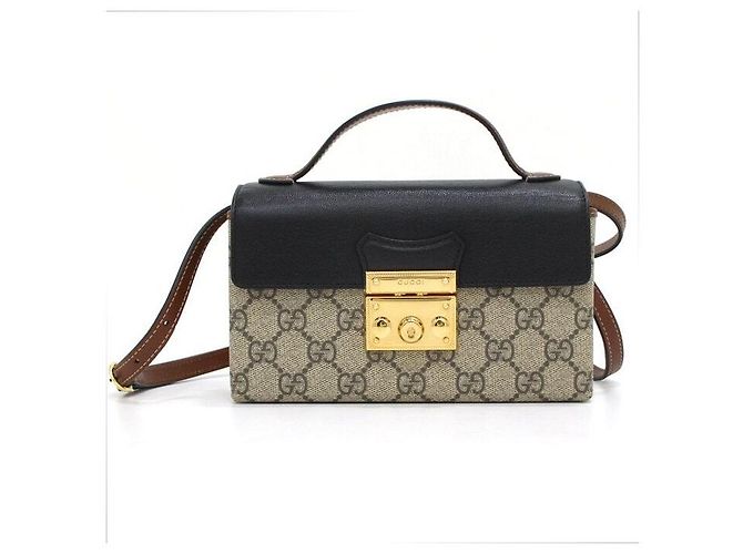 Gucci Mini Tote e Bolsa Transversal de Ombro Marrom