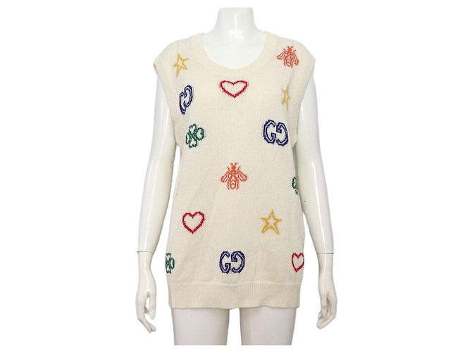Gucci Unisex Strickweste mit Symbol Logo