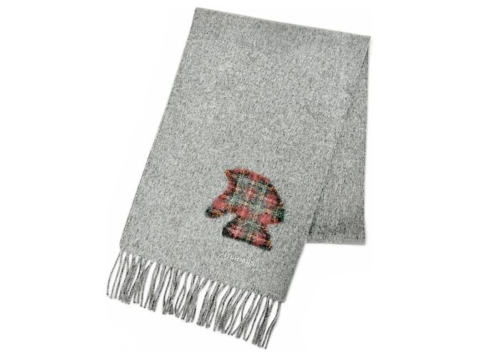 Echarpe de cashmere e lã Highlands da Hermès Marrom