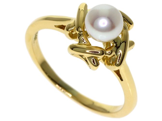 Tiffany & Co. Perlenring aus 18K Gelbgold