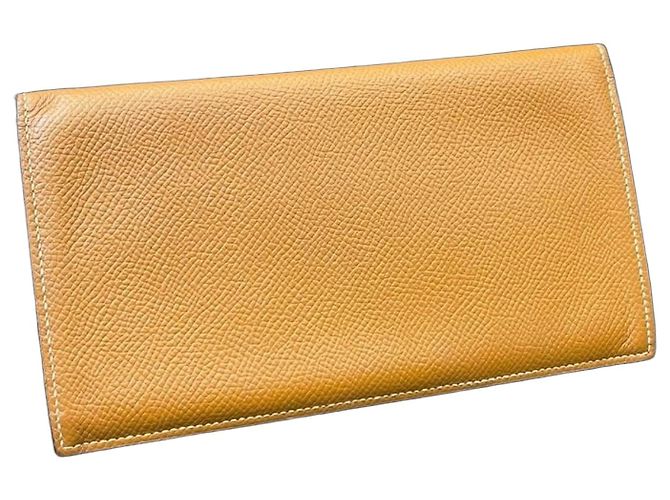 Hermès Bearn Gusset Wallet Epsom Leather Brown