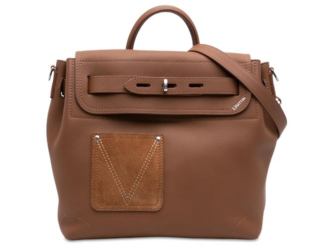 Louis Vuitton Steamer 30 em couro de bezerro LV Touch marrom