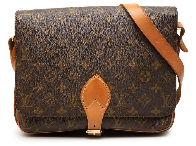 Louis Vuitton Marrom Monogram Cartouchiere GM