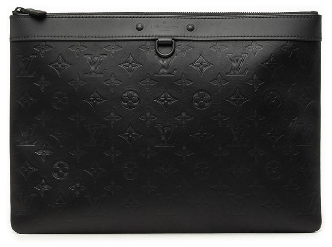 Louis Vuitton Black Monogram Shadow Discovery Pochette