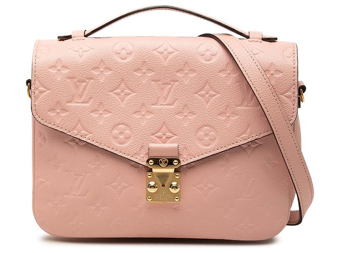 Louis Vuitton Pochette Metis em couro Monogram Empreinte rosa
