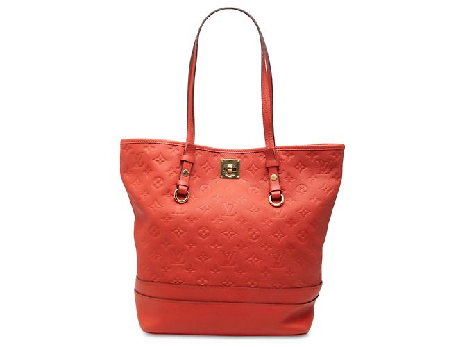 Louis Vuitton Red Monogram Empreinte Citadine PM Rot