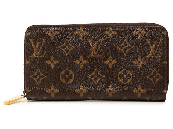 Cartera larga Zippy Monogram marrón Louis Vuitton Castaño