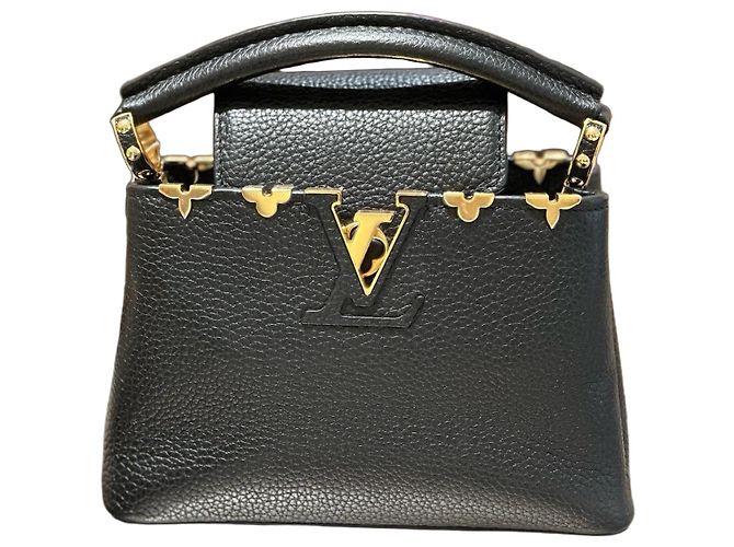 Sac à main Louis Vuitton Capucines Mini Noir