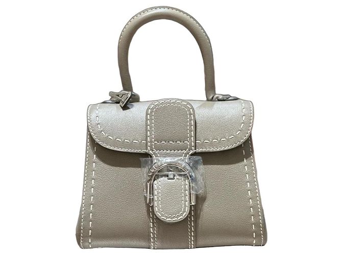 Mini bolsa Delvaux Brilliant Bege