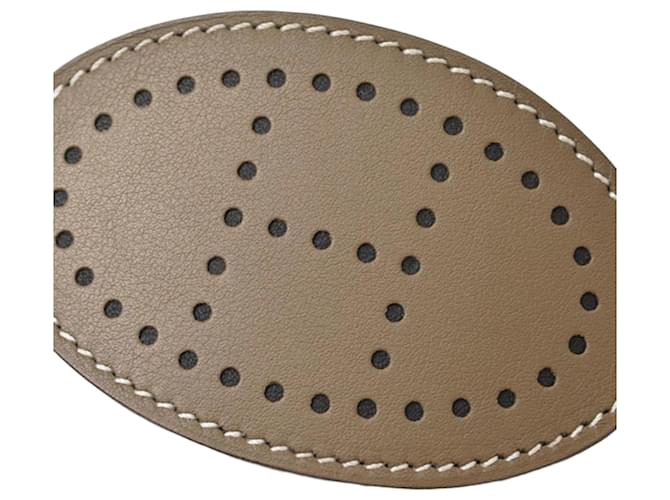 Hermès Hermes Evelyne Barrette em Etoupe Gray Taupe 
