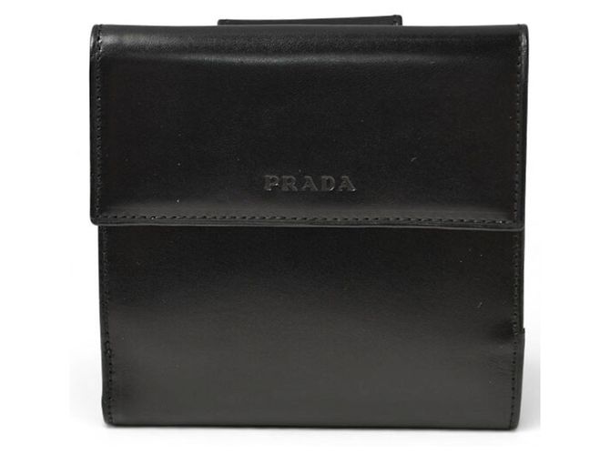 Prada Tri-fold Wallet in Black