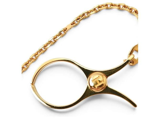 Hermès Hermes Clip Keychain HERMES Filou Glove Holder Charm in Gold Golden 
