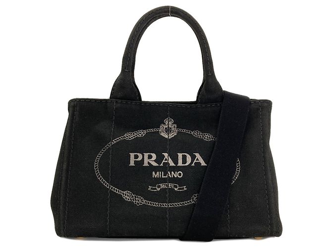 Borsa Prada Canapa Mini 2-Way Nero