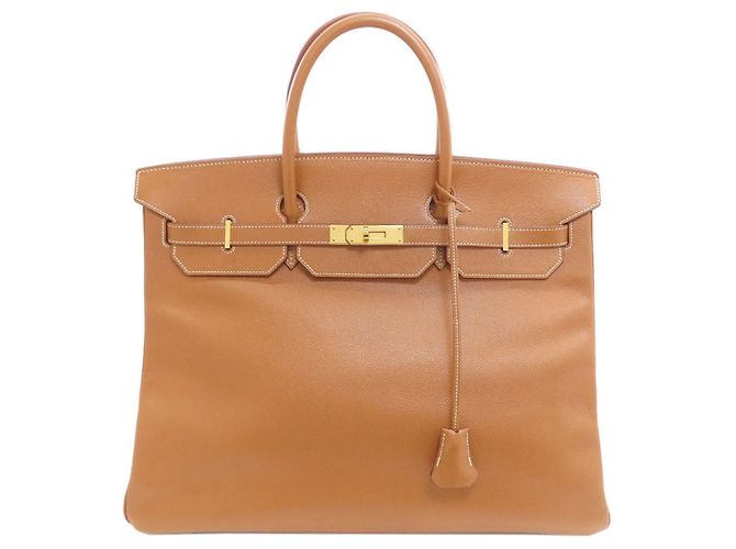 Hermès Bolsa Hermes Birkin 40 Gold Dourado