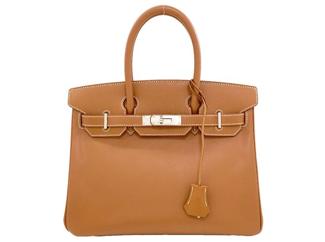 Hermès Bolsa Hermes Birkin 30 em Gold Dourado