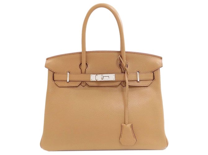Hermès Bolsa Hermes Birkin 30 em couro Togo marrom