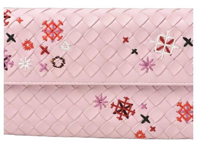 Monedero rosa Bottega Veneta