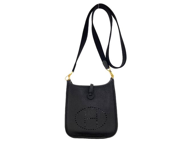 Hermès Borsa a tracolla Hermes Evelyne TPM Nero