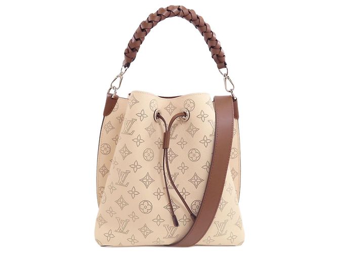 Bolsa Louis Vuitton Mahina M55801 Mulia Marrom Cru