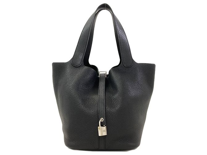 Hermès Borsa Hermes Picotin Lock MM Nero 