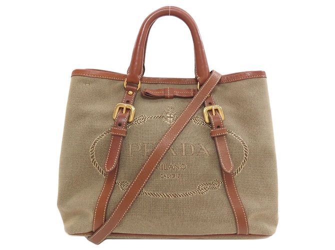 Borsa 2-Way Prada Fiocco Marrone