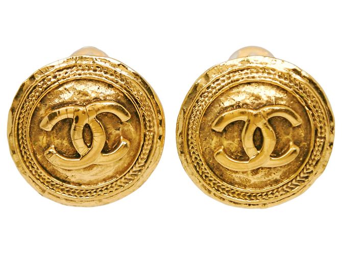 Orecchini a clip Coco Mark placcati oro Chanel D'oro