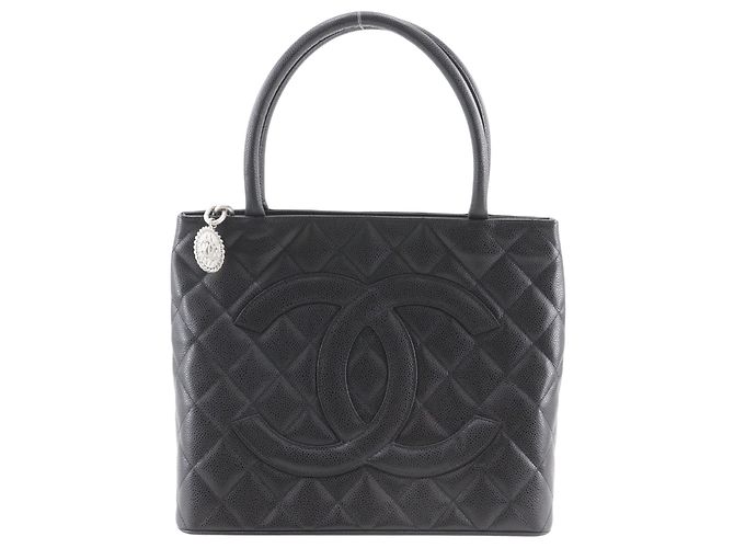 Borsa Tote Chanel Medallion Nero