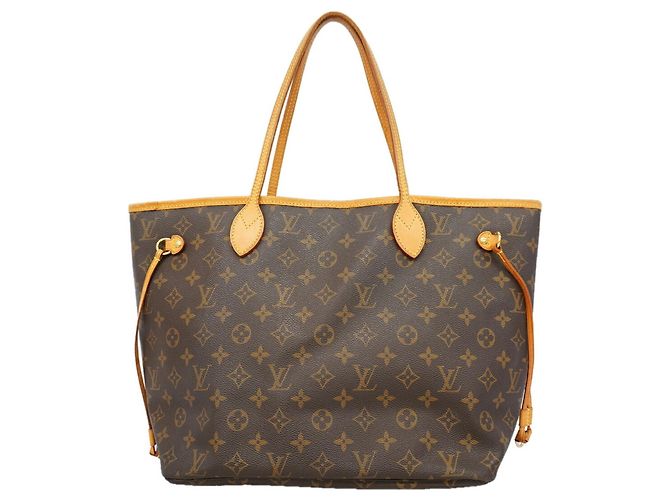 Borsa Tote Louis Vuitton Monogram Neverfull MM Marrone