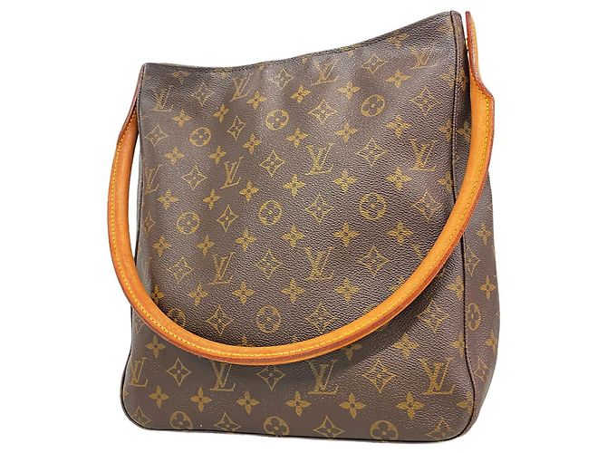 Borsa a tracolla Louis Vuitton Monogram Looping GM Marrone