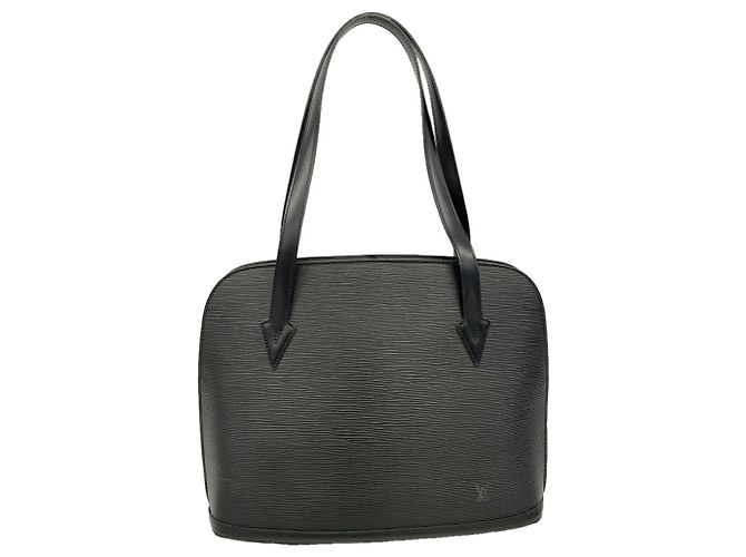 Bolso de Hombro Louis Vuitton Epi Lussac Negro