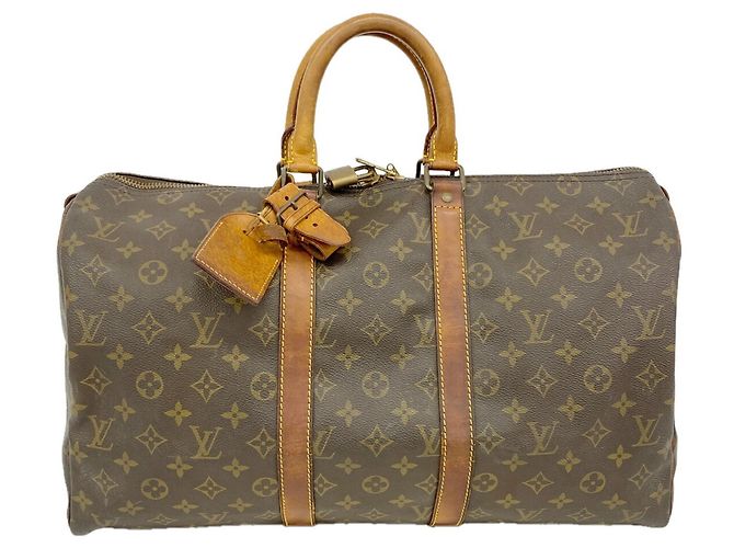 Louis Vuitton Marrom Boston Monogram Keepall 45