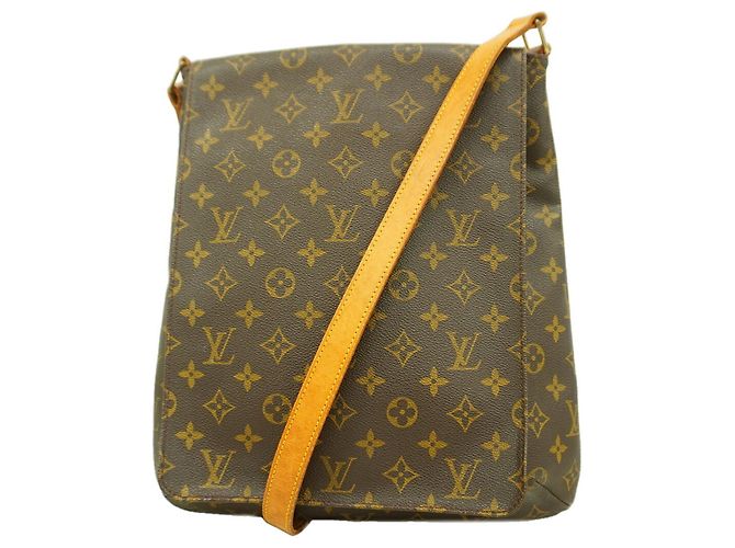 Borsa a tracolla Louis Vuitton Monogram Musette Marrone