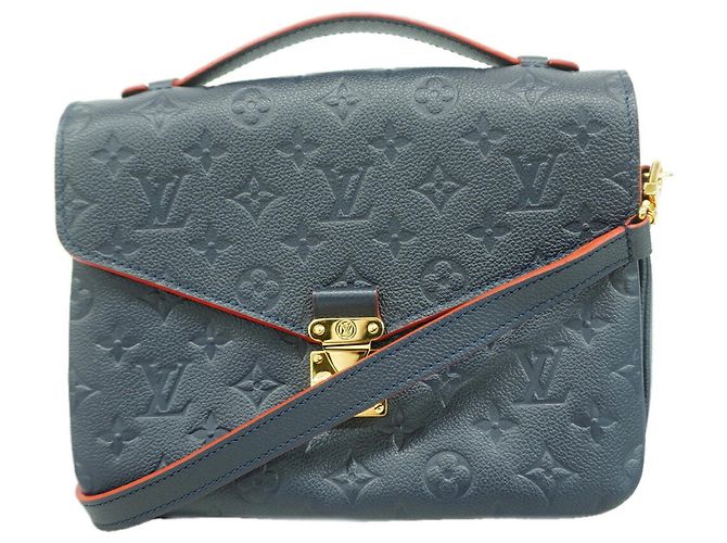 Borsa Louis Vuitton Monogram Empreinte Pochette Metis MM Rosso