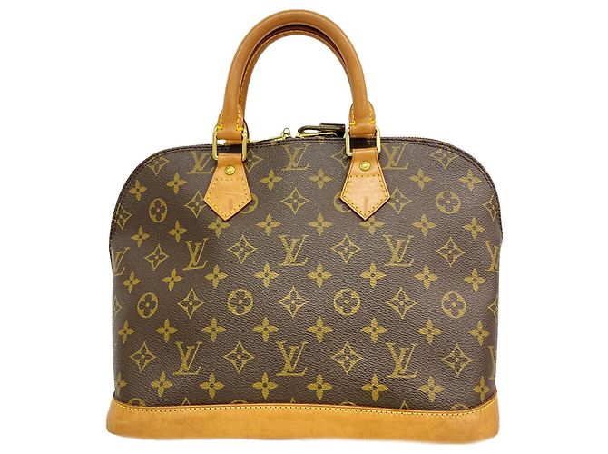 Borsa Louis Vuitton Alma Monogram Marrone