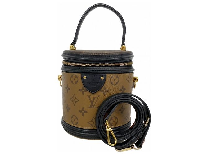 Borsa Louis Vuitton Monogram Reverse Cannes Marrone 