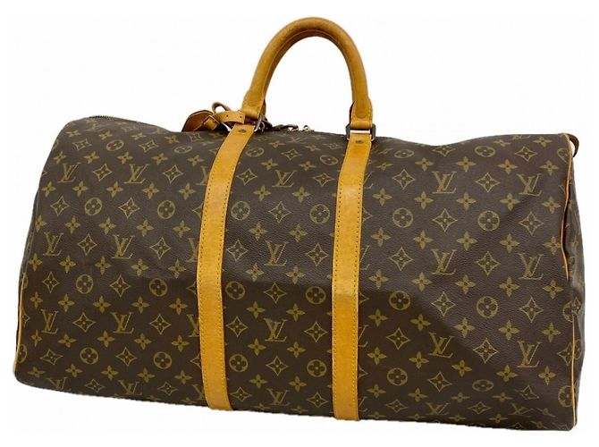 Louis Vuitton Boston Monogram Keepall 55 Marrone