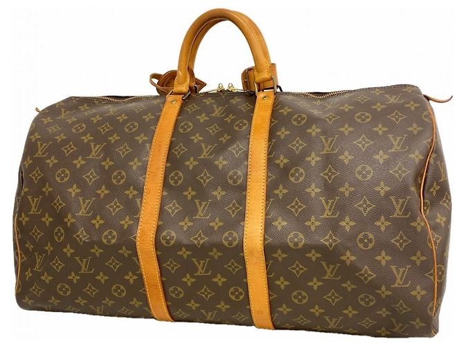 Louis Vuitton Boston Monogram Keepall 55 Marrone