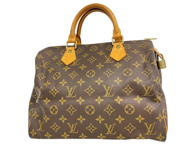 Borsa Louis Vuitton Monogram Speedy 30 Marrone