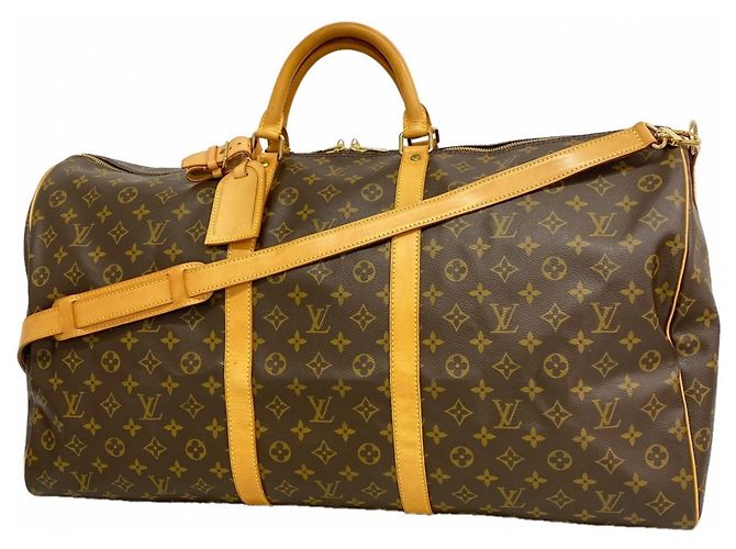 Louis Vuitton Boston Monogram Keepall Bandoulière 60 Marrone