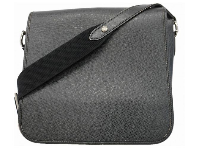 Borsa a Spalla Louis Vuitton Taiga Andrei Grigio