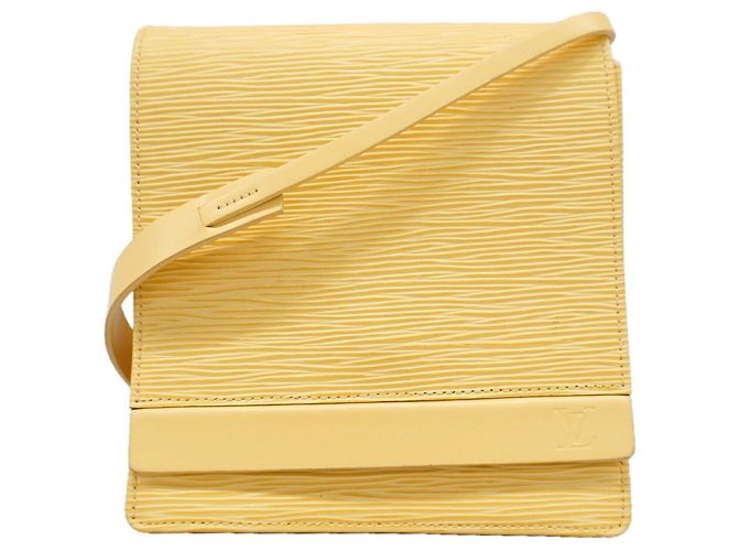 Louis Vuitton Epi Biarritz Schultertasche Gelb